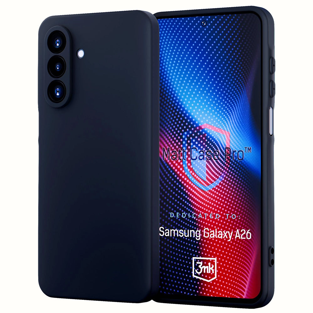 Fodral för Samsung Galaxy A26 A266, 3MK, Pro, Matt svart