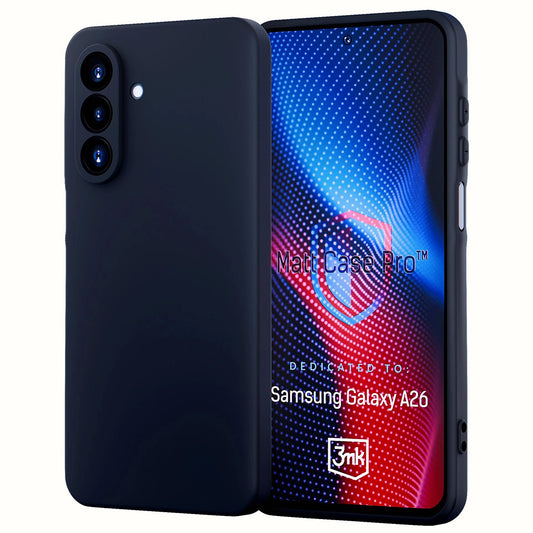 Fodral för Samsung Galaxy A26 A266, 3MK, Pro, Matt svart