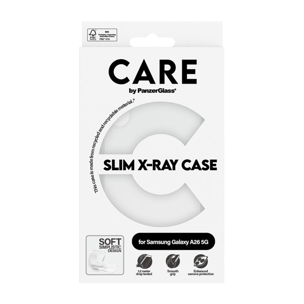 Skyddsfodral för Samsung Galaxy A26 A266, PanzerGlass, Fashionable Care, Transparent