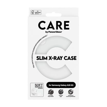 Skyddsfodral för Samsung Galaxy A26 A266, PanzerGlass, Fashionable Care, Transparent