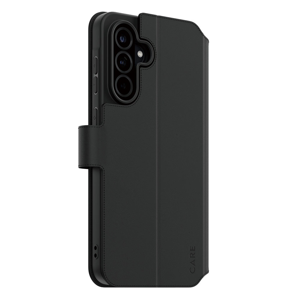 Fodral för Samsung Galaxy A26 A266, PanzerGlass, Care Feature Kickstand Wallet, Svart