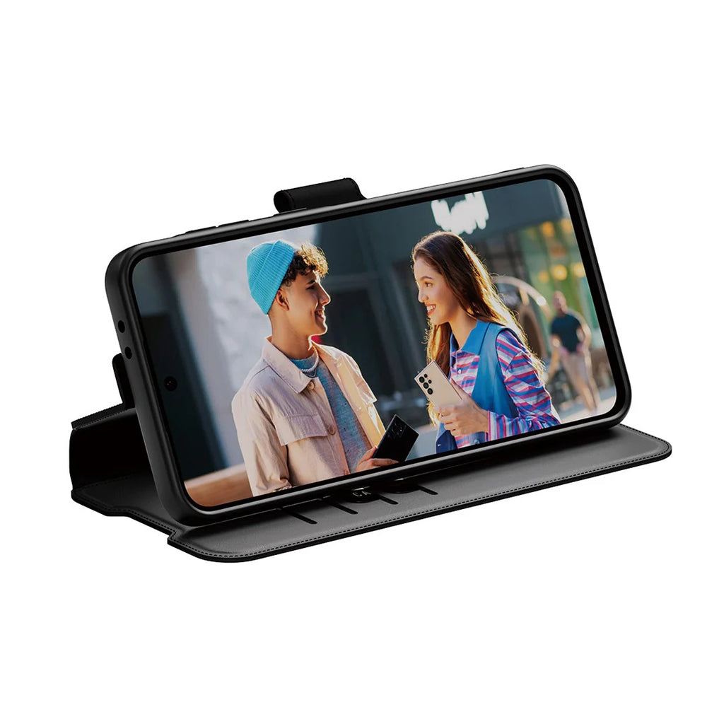 Fodral för Samsung Galaxy A26 A266, PanzerGlass, Care Feature Kickstand Wallet, Svart