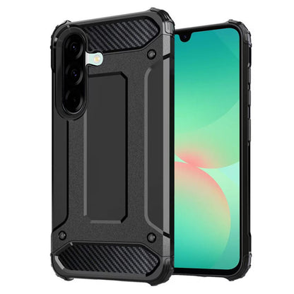 Fodral för Samsung Galaxy A26 A266, Techsuit, Hybrid Armor, Svart