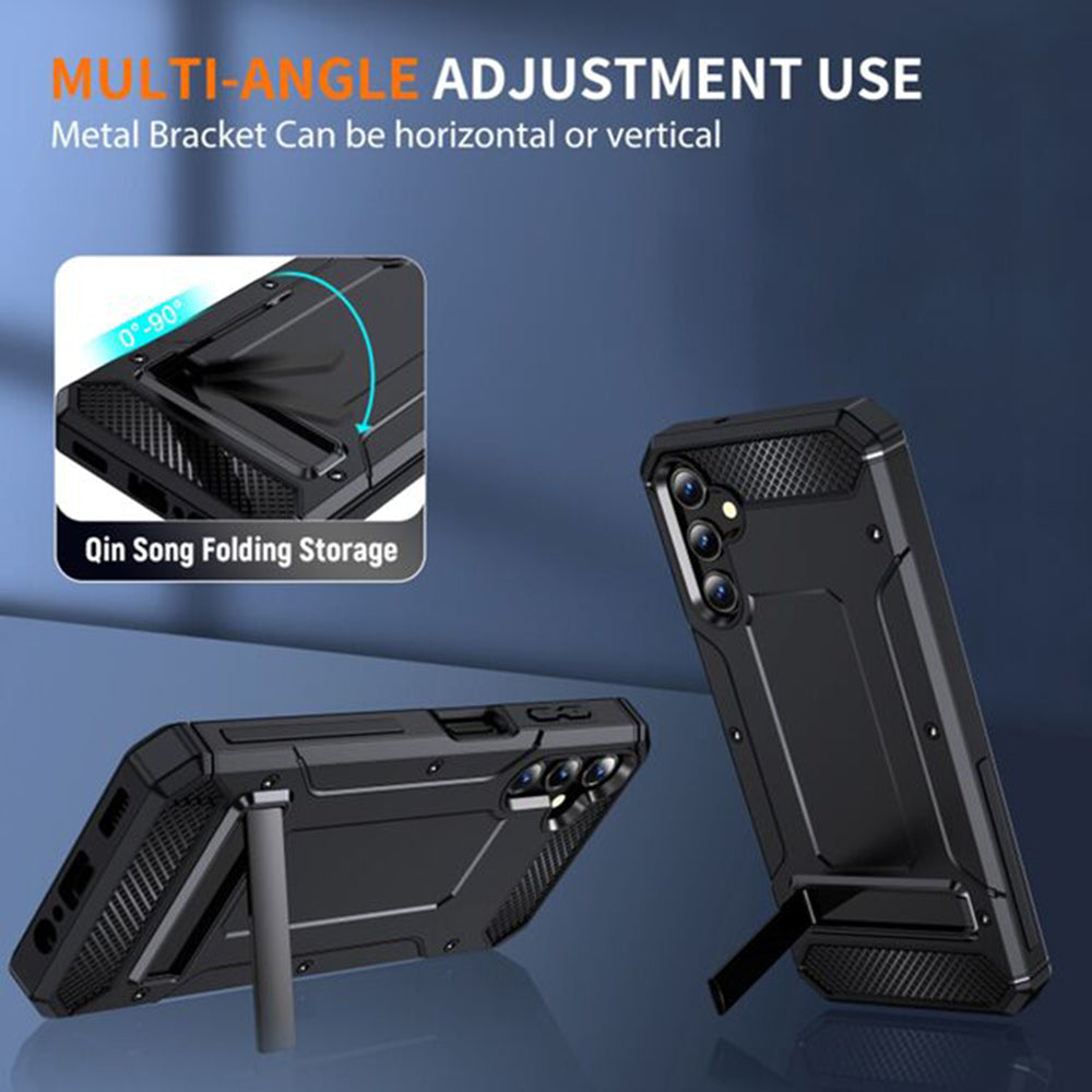 Fodral för Samsung Galaxy A26 A266, Techsuit, Hybrid Armor, Svart