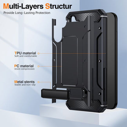 Fodral för Samsung Galaxy A26 A266, Techsuit, Hybrid Armor, Svart