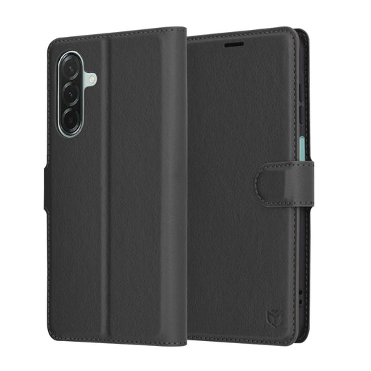 Fodral för Samsung Galaxy A26 A266, Techsuit, Leather Folio, Svart