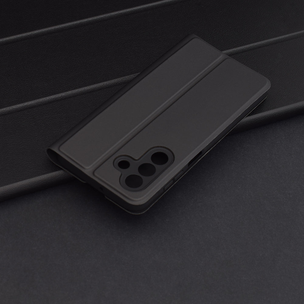 Fodral för Samsung Galaxy A26 A266, Techsuit, Magskin Book, Svart