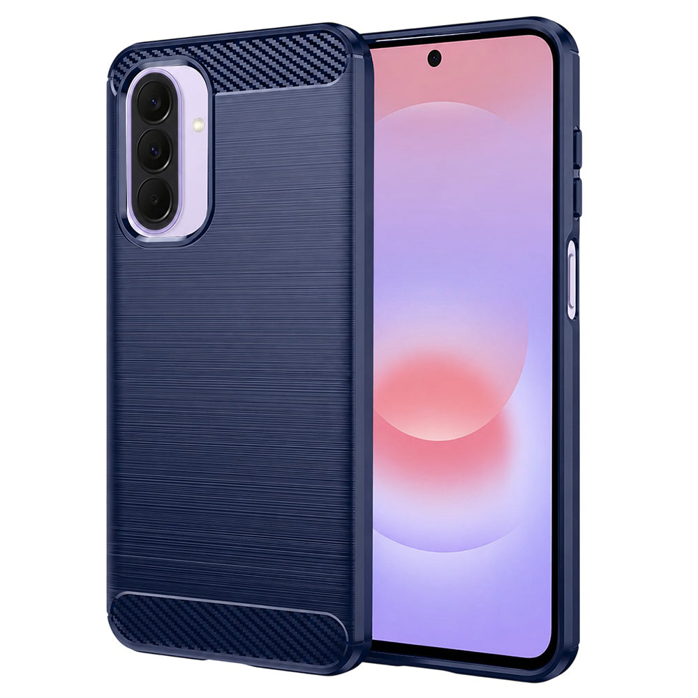 Fodral för Samsung Galaxy A27 5G, Techsuit, Kolfiber, Blå