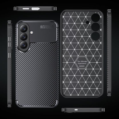 Fodral för Samsung Galaxy A27 5G, Techsuit, CarbonFiber, Svart