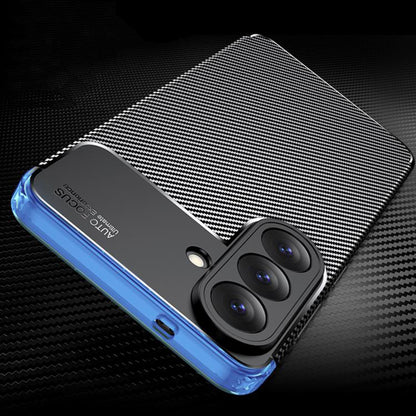 Fodral för Samsung Galaxy A27 5G, Techsuit, CarbonFiber, Svart