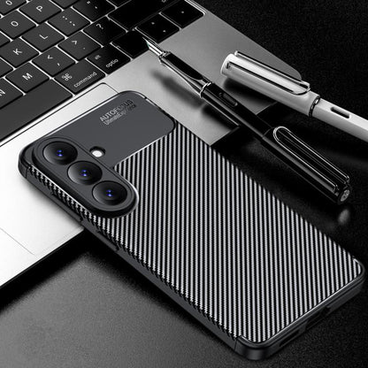 Fodral för Samsung Galaxy A27 5G, Techsuit, CarbonFiber, Svart