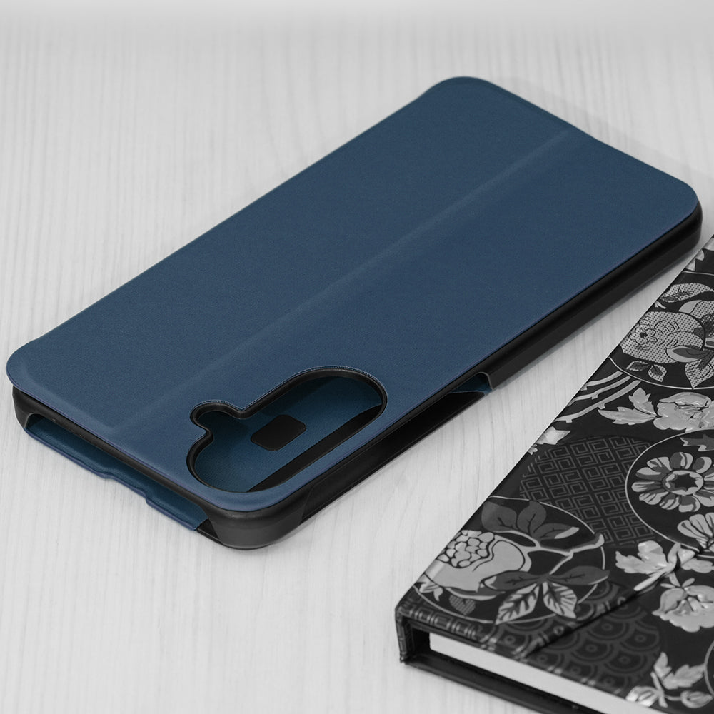 Fodral för Samsung Galaxy A27 5G, Techsuit, eFold Ny Modell, Mörkblå