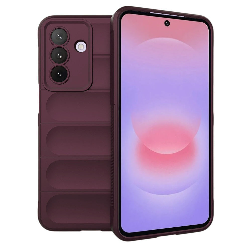 Fodral för Samsung Galaxy A27 5G, Techsuit, Magic Shield, Vinröd
