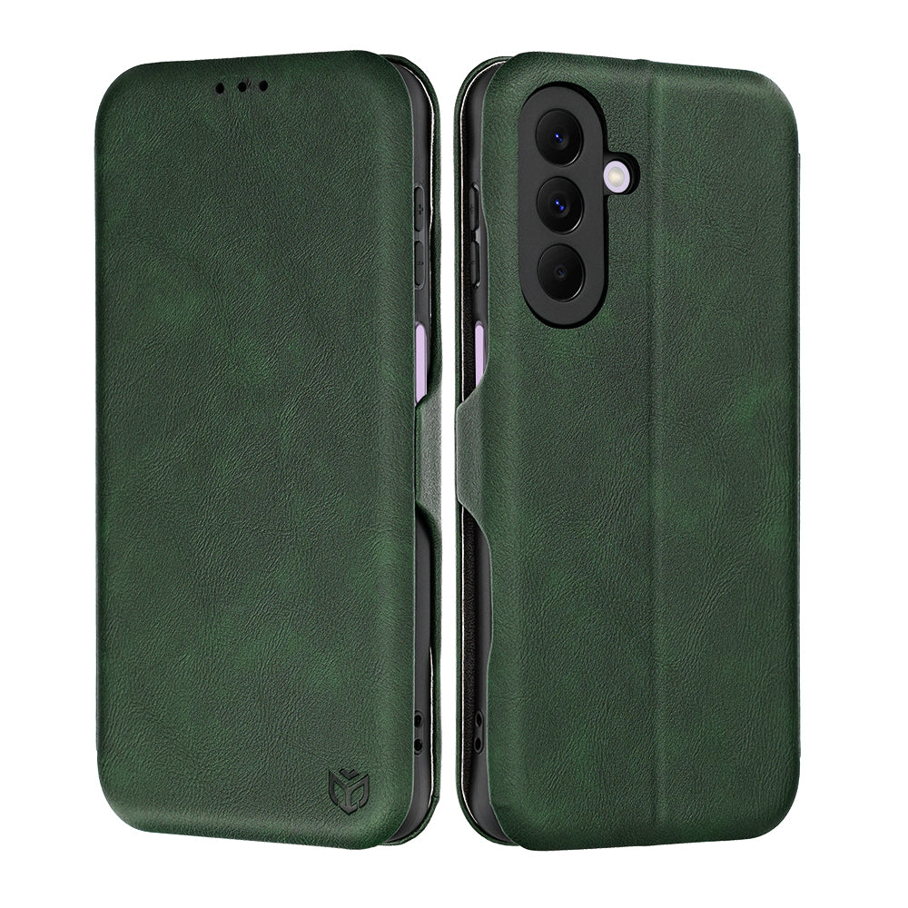 Fodral för Samsung Galaxy A27 5G, Techsuit, Safe Wallet Plus, Grön