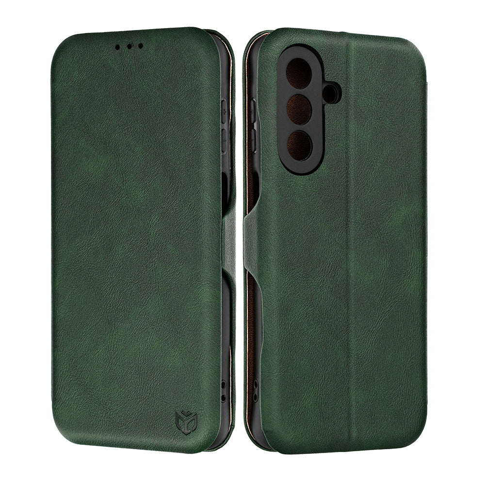 Fodral för Samsung Galaxy A27 5G, Techsuit, Safe Wallet Plus, Grön