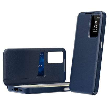 Fodral för Samsung Galaxy A27 5G, Techsuit, SmartView, Blå