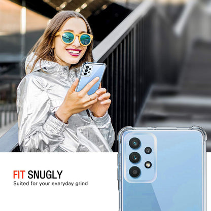 Fodral för Samsung Galaxy A32 A325, Techsuit, Stötsäker Klar, Transparent