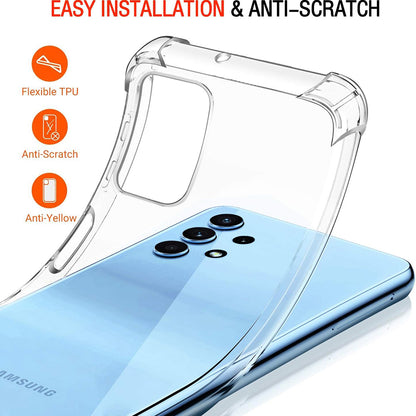 Fodral för Samsung Galaxy A32 A325, Techsuit, Stötsäker Klar, Transparent