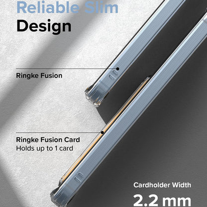 Mobilskal för Samsung Galaxy A35 5G A356, Ringke, Fusion Card, Transparent
