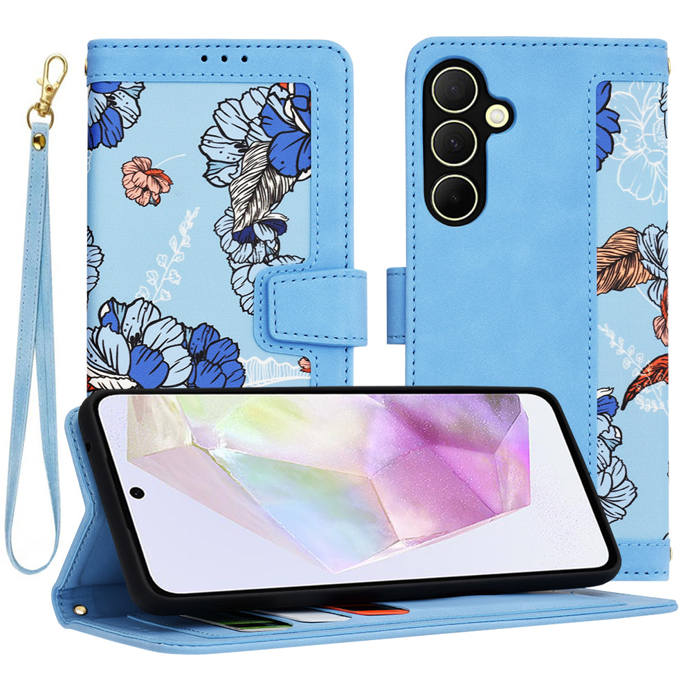 Fodral för Samsung Galaxy A35 5G A356, Techsuit, FlipCraft, Blå