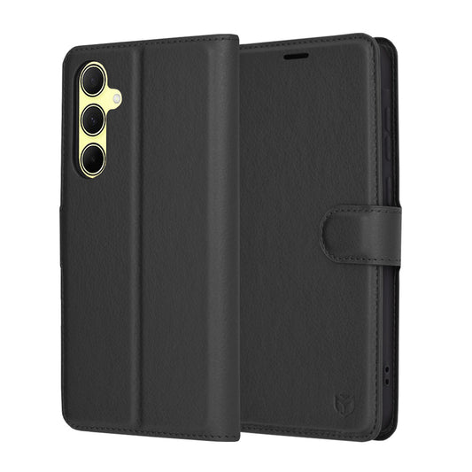 Fodral för Samsung Galaxy A35 5G A356, Techsuit, Leather Folio, Svart