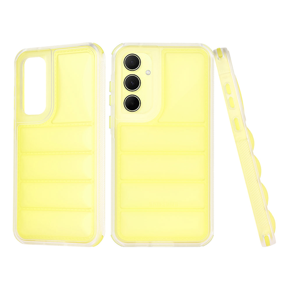 Fodral för Samsung Galaxy A35 5G A356, Techsuit, Wave Shield, Gul