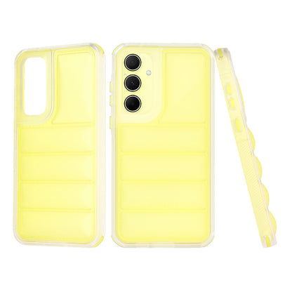 Fodral för Samsung Galaxy A35 5G A356, Techsuit, Wave Shield, Gul