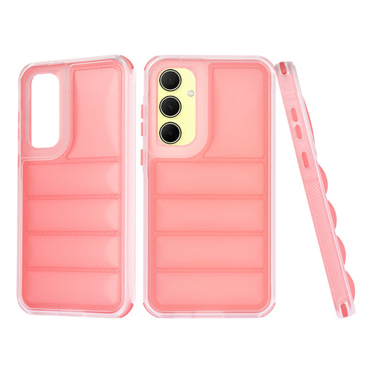 Fodral för Samsung Galaxy A35 5G A356, Techsuit, Wave Shield, Röd