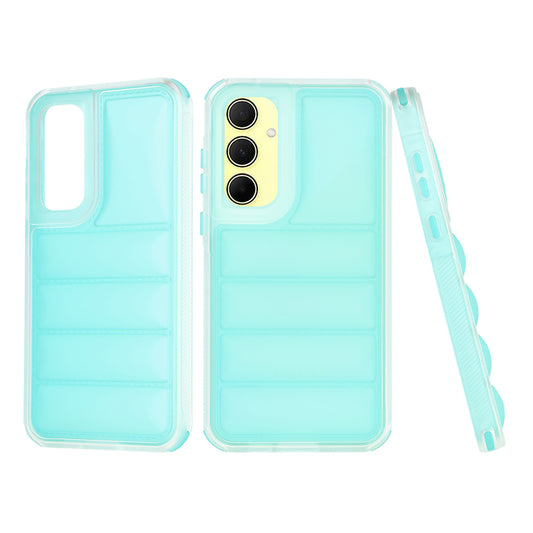 Fodral för Samsung Galaxy A35 5G A356, Techsuit, Wave Shield, Turkos
