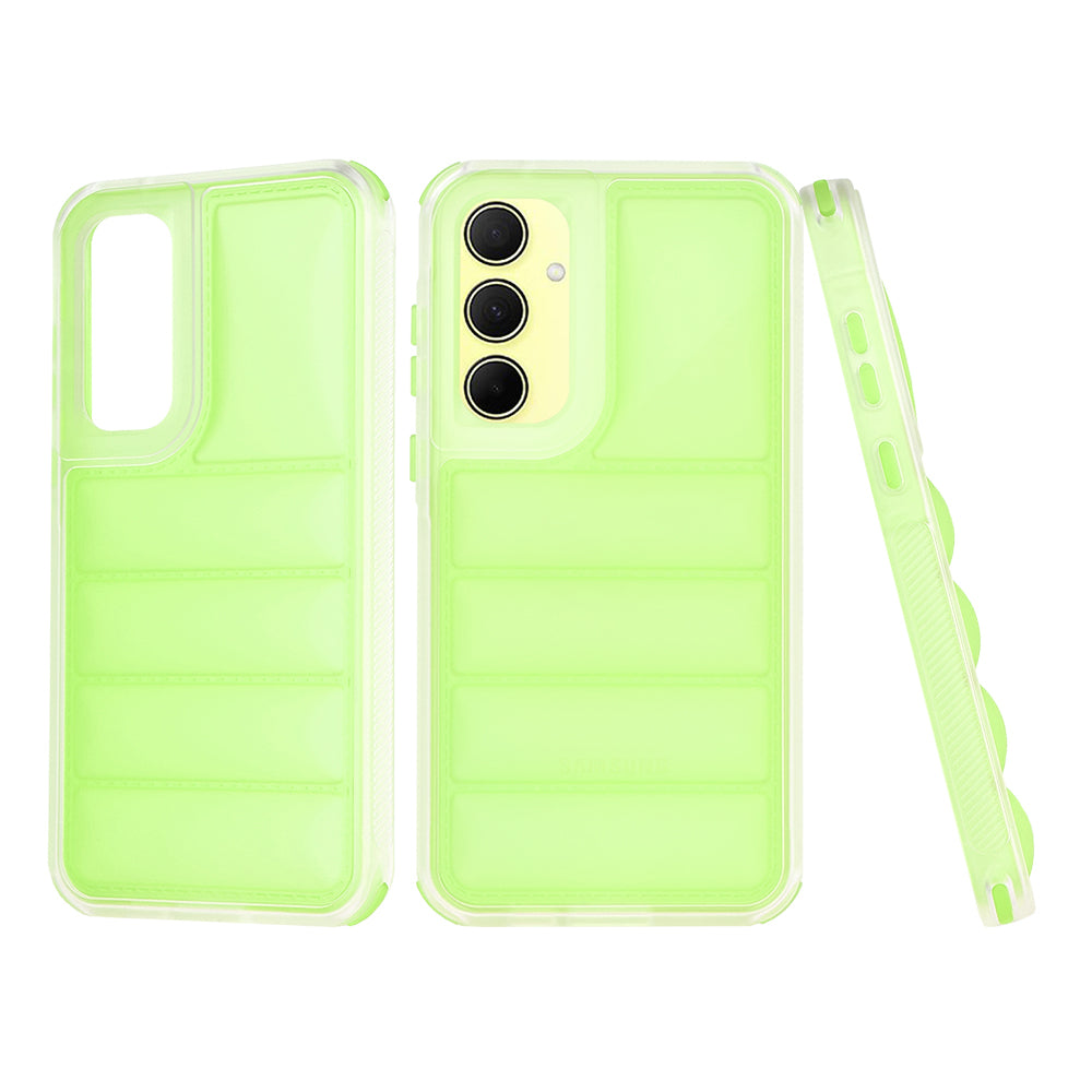 Fodral för Samsung Galaxy A35 5G A356, Techsuit, Wave Shield, Grön