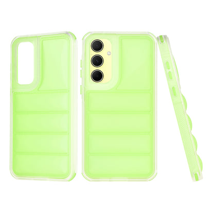 Fodral för Samsung Galaxy A35 5G A356, Techsuit, Wave Shield, Grön