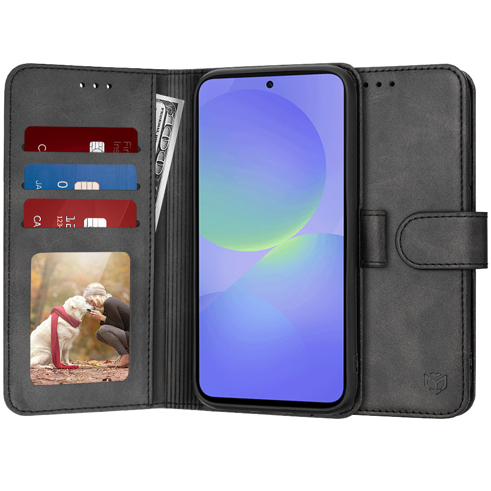 Fodral för Samsung Galaxy A36 A366, Techsuit, Diary Book, Svart