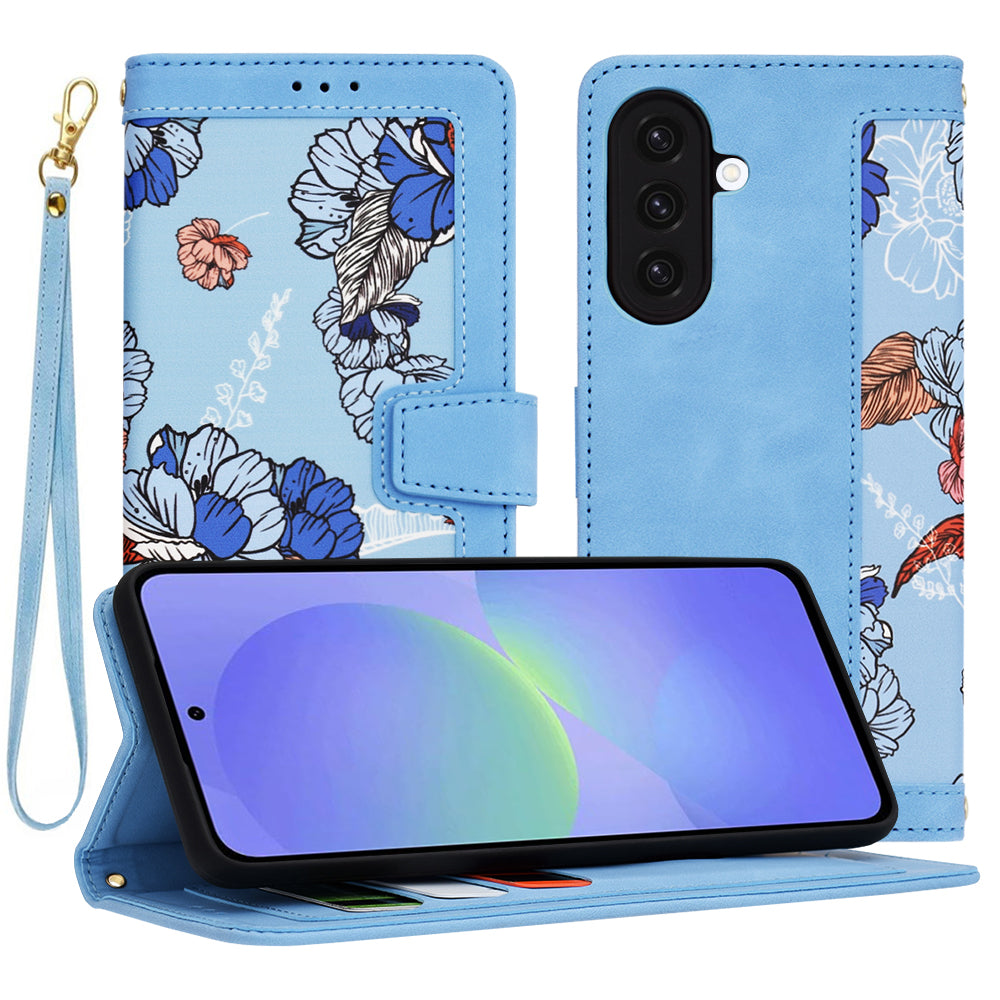 Fodral för Samsung Galaxy A36 A366, Techsuit, FlipCraft, Blå