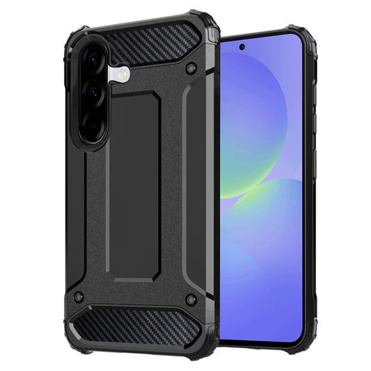 Fodral för Samsung Galaxy A36 A366, Techsuit, Hybrid Armor, Svart