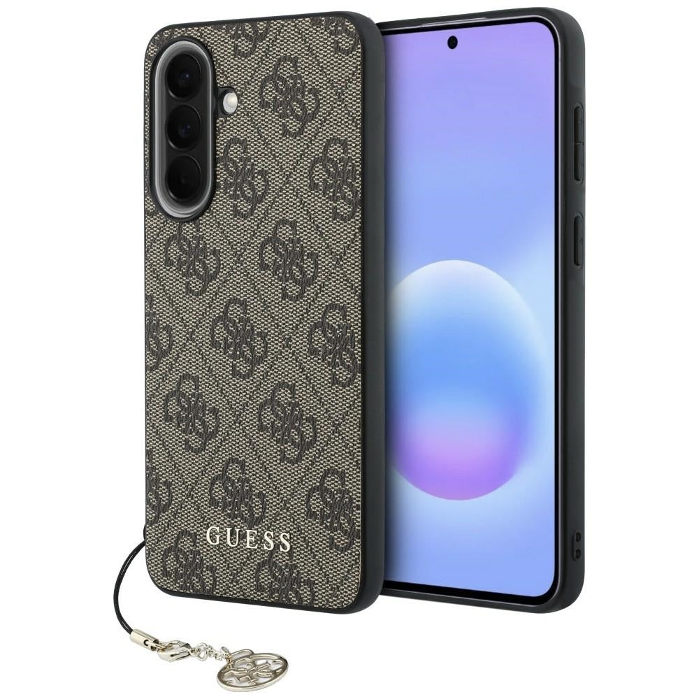 Fodral för Samsung Galaxy A37 5G, Guess, 4G Classic Logo Charm, Brun