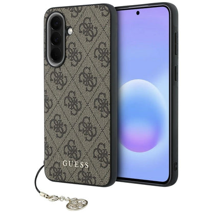 Fodral för Samsung Galaxy A37 5G, Guess, 4G Classic Logo Charm, Brun