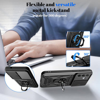 Fodral för Samsung Galaxy A37 5G, Techsuit, CamShield, Grön