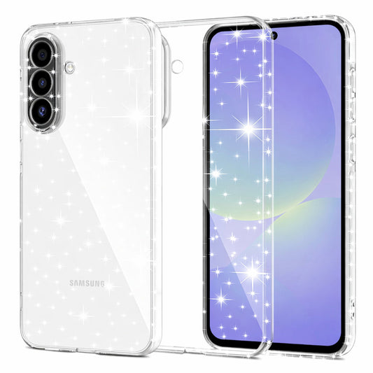 Fodral för Samsung Galaxy A37 5G, Techsuit, SparkleSkin, Transparent