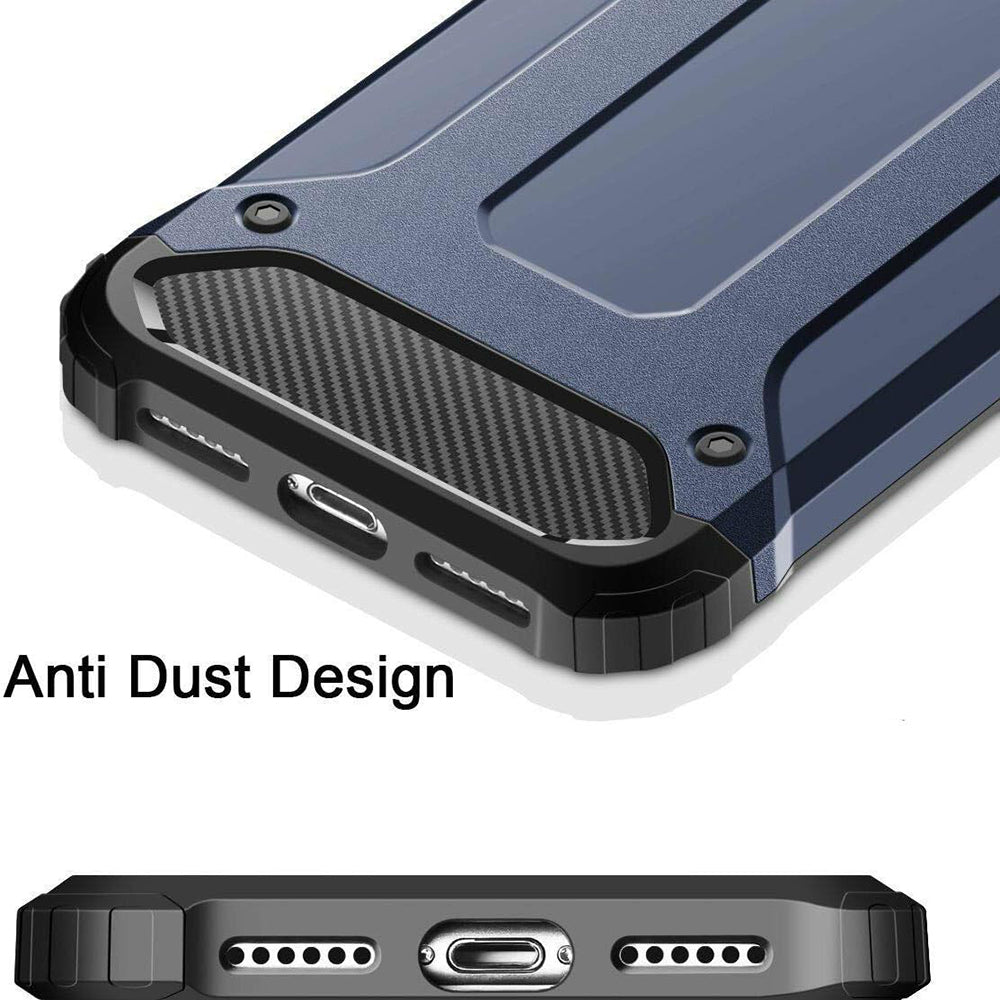 Fodral för Samsung Galaxy A40 A405, Techsuit, Hybrid Armor, Svart
