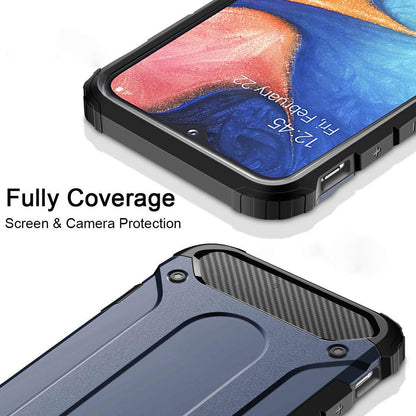 Fodral för Samsung Galaxy A40 A405, Techsuit, Hybrid Armor, Svart