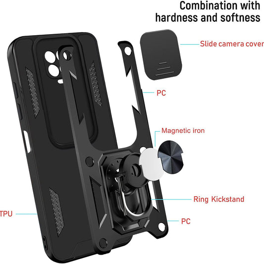 Fodral för Samsung Galaxy A50s A507 / A30s A307 / A50 A505, Techsuit, CamShield, Svart