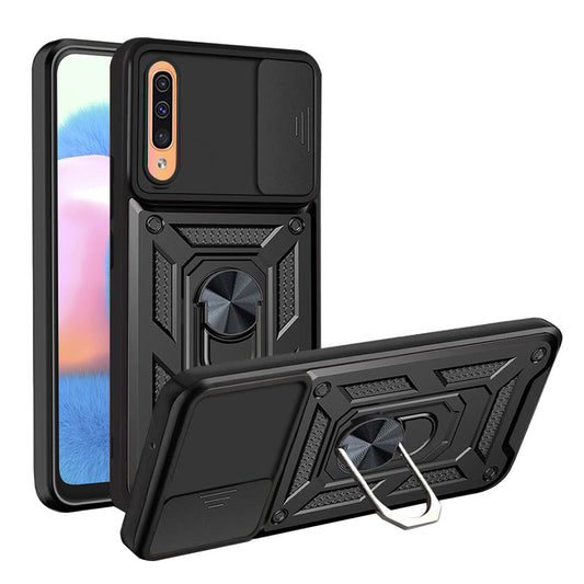 Fodral för Samsung Galaxy A50s A507 / A30s A307 / A50 A505, Techsuit, CamShield, Svart