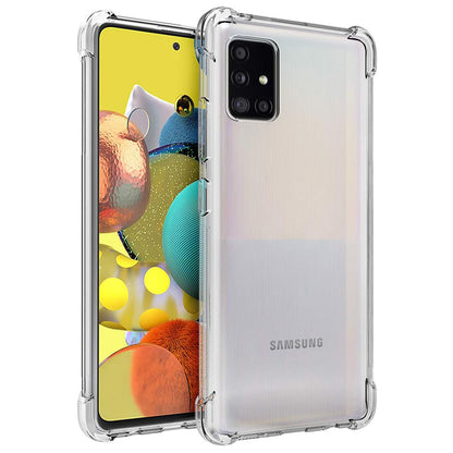 Fodral för Samsung Galaxy A51 A515, Techsuit, Stötsäker Klar, Transparent