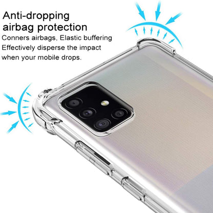 Fodral för Samsung Galaxy A51 A515, Techsuit, Stötsäker Klar, Transparent