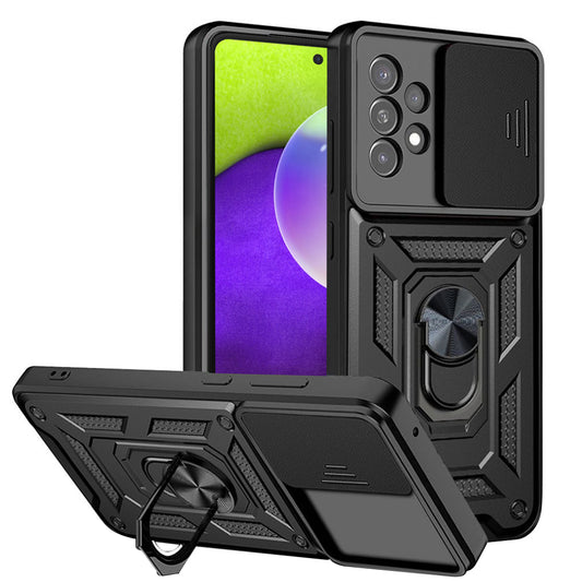 Fodral för Samsung Galaxy A52s 5G A528 / A52 5G A526 / A52 A525, Techsuit, CamShield, Svart