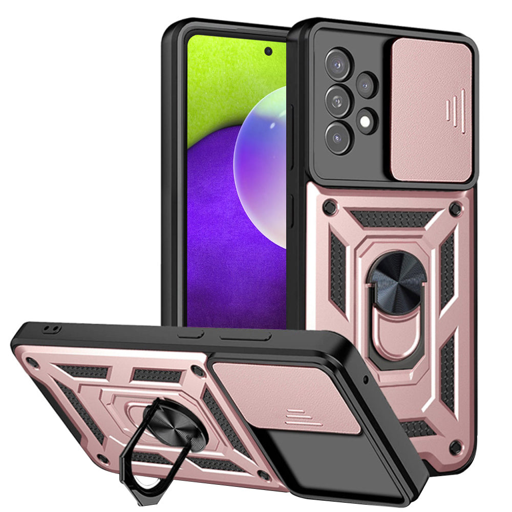 Fodral för Samsung Galaxy A52s 5G A528 / A52 5G A526 / A52 A525, Techsuit, CamShield, Rosa