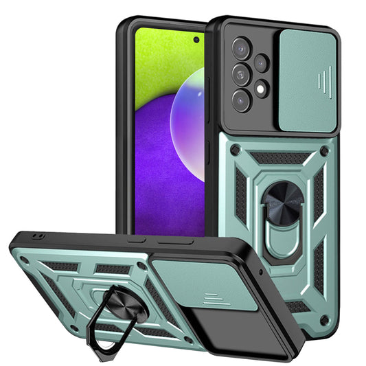 Fodral för Samsung Galaxy A52s 5G A528 / A52 5G A526 / A52 A525, Techsuit, CamShield, Grön
