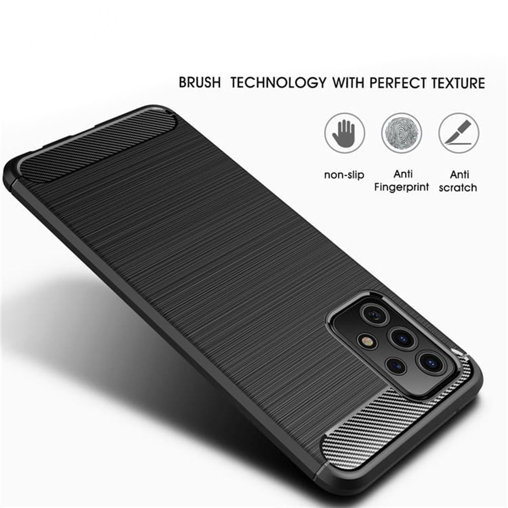 Mobilskal för Samsung Galaxy A52s 5G A528 / A52 5G A526 / A52 A525, Techsuit, Kol, Svart