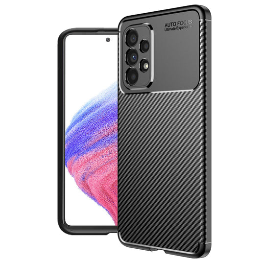 Fodral för Samsung Galaxy A53 5G A536, Techsuit, CarbonFiber, Svart