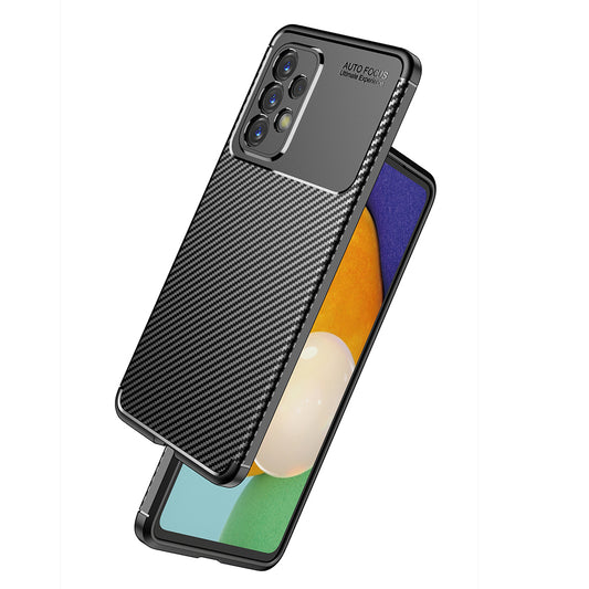 Fodral för Samsung Galaxy A53 5G A536, Techsuit, CarbonFiber, Svart